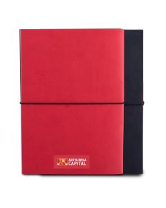 Double Side Folding Notebook With Elastic Fastener