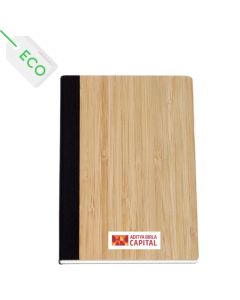 Bamboo A5 Size Notebook In Natural Finish