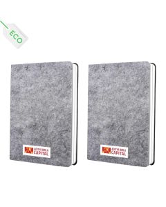EcoFelt Notebook With Bookmark Ribbon + EcoFelt Notebook With Bookmark Ribbon