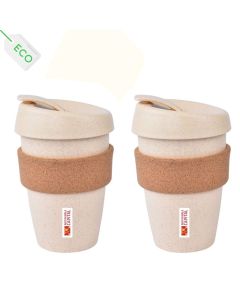 E-Cup Wheat Fiber Eco Friendly Mug + E-Cup Wheat Fiber Eco Friendly Mug