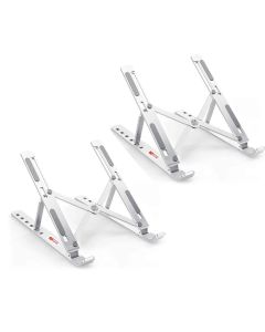 Folding Metal Laptop Stand With 7 Angle Adjustment + Folding Metal Laptop Stand With 7 Angle Adjustment