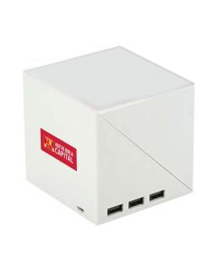 PowerGlow USB Hub With Tumbler And Logo Highlight | 3 USB Ports
