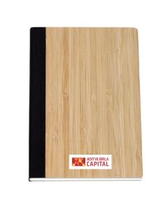 Bamboo A5 Size Notebook In Natural Finish