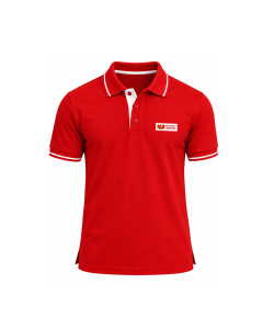 Red Polo Neck T-shirt