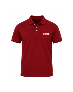 Support Red Polo Neck T-shirt